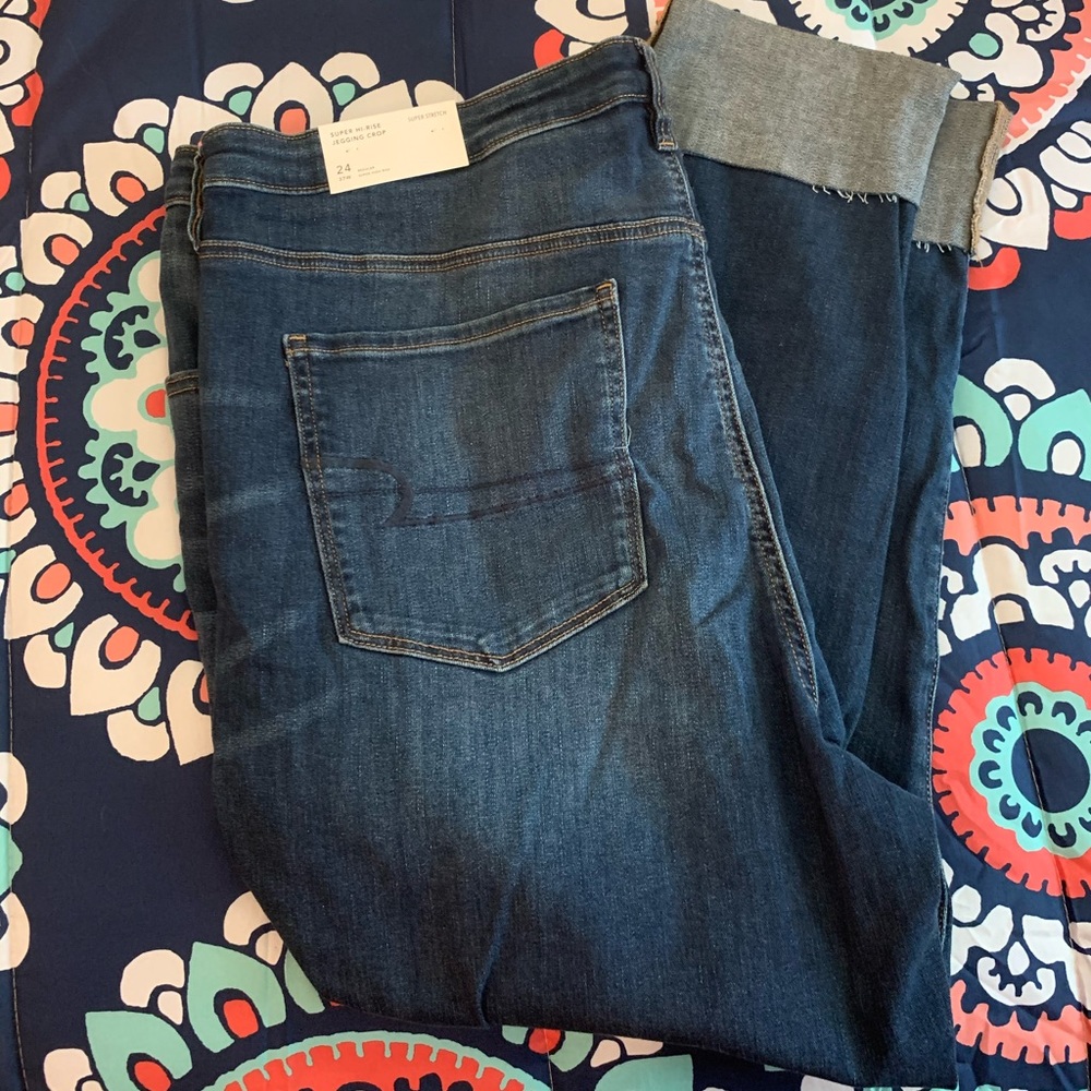 American Eagle Super High Rise Cropped Jeggings